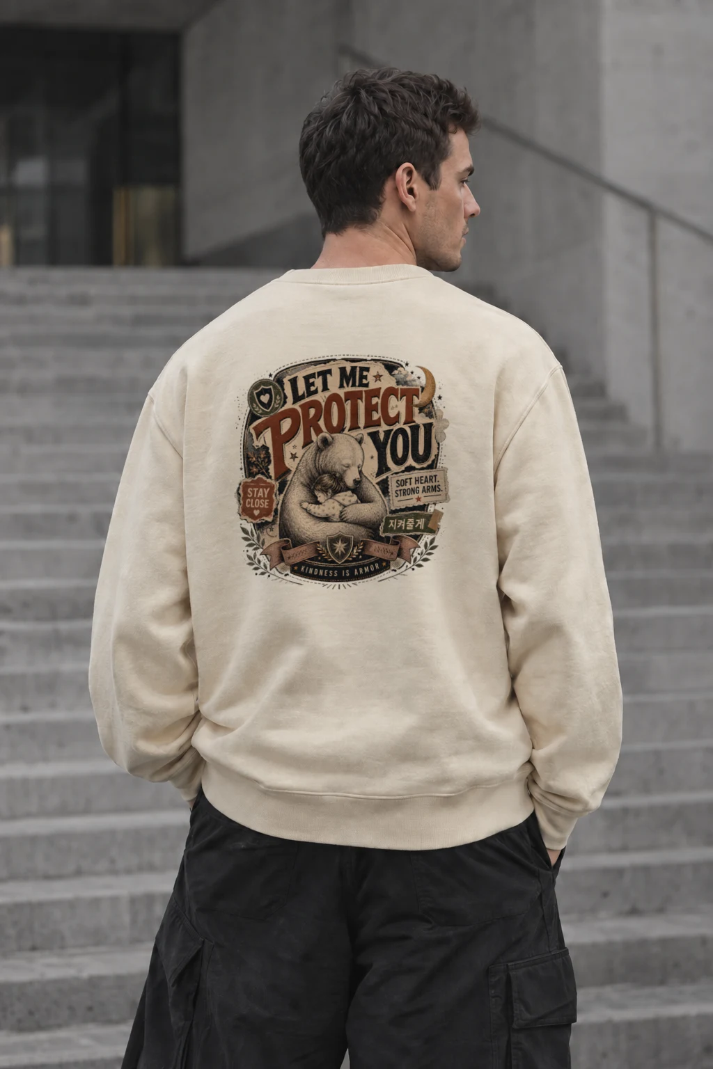 "Kindness Is Armor" Unisex Sponge Fleece Crewneck Sweatshirt | Bella + Canvas 3901