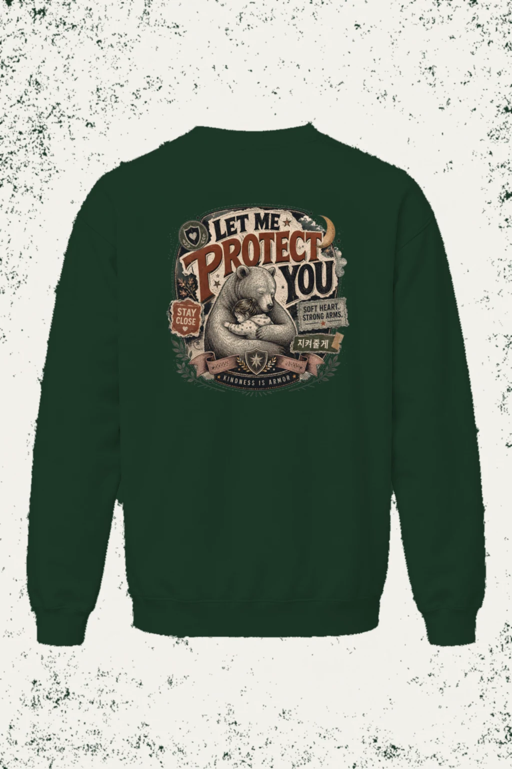 "Kindness Is Armor" Unisex Sponge Fleece Crewneck Sweatshirt | Bella + Canvas 3901