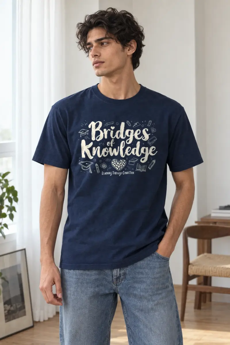 "Kindness Knowledge" Heavyweight Unisex Crewneck T-shirt | Gildan 5000