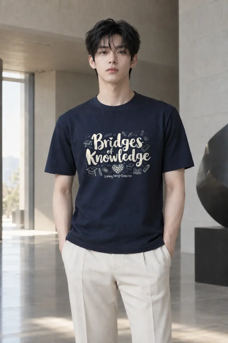 "Kindness Knowledge" Heavyweight Unisex Crewneck T-shirt | Gildan 5000
