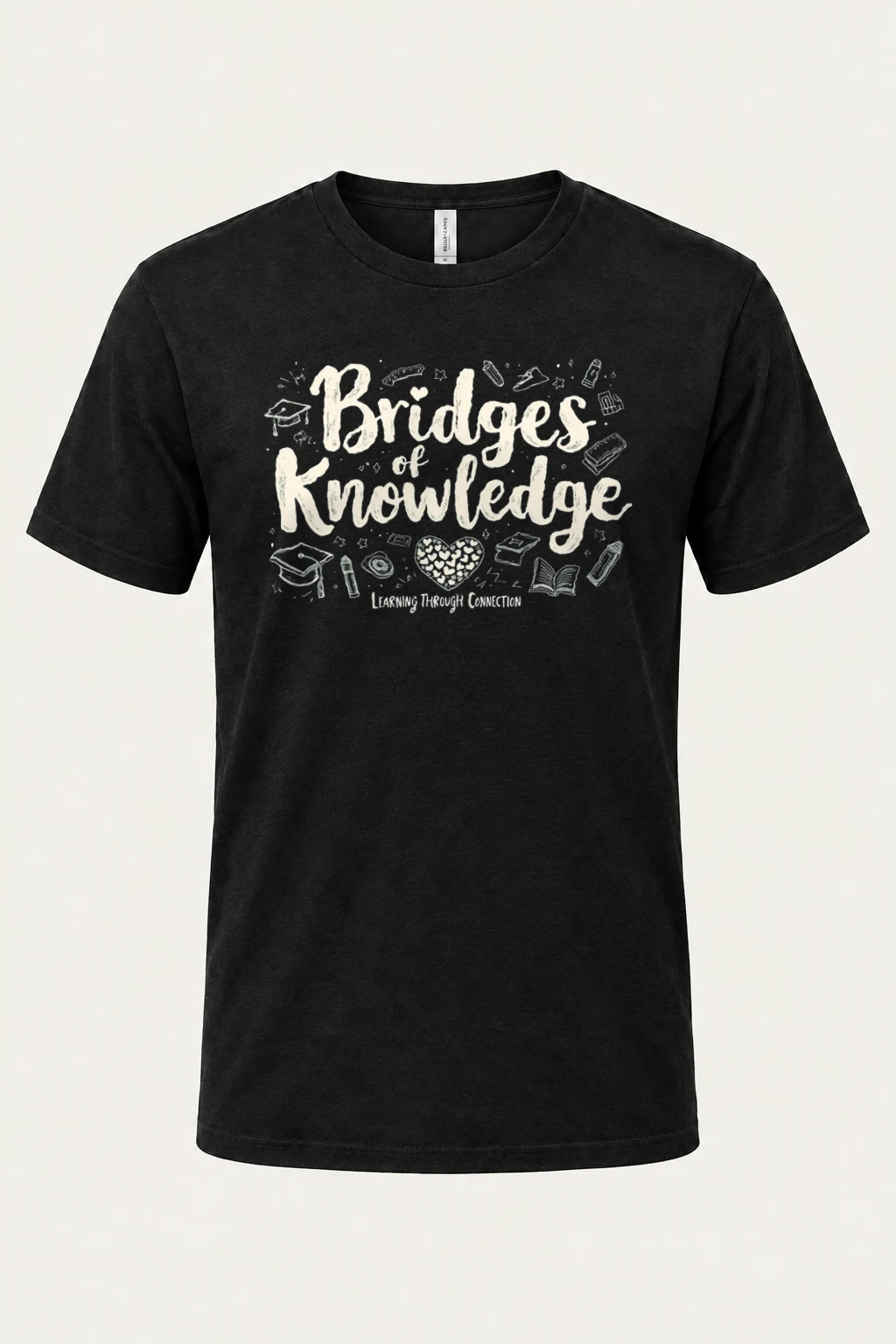"Kindness Knowledge" Heavyweight Unisex Crewneck T-shirt | Gildan 5000