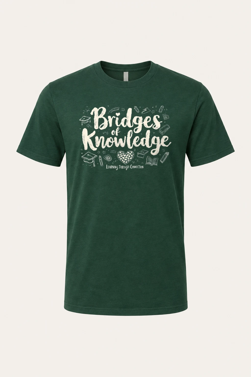 "Kindness Knowledge" Heavyweight Unisex Crewneck T-shirt | Gildan 5000