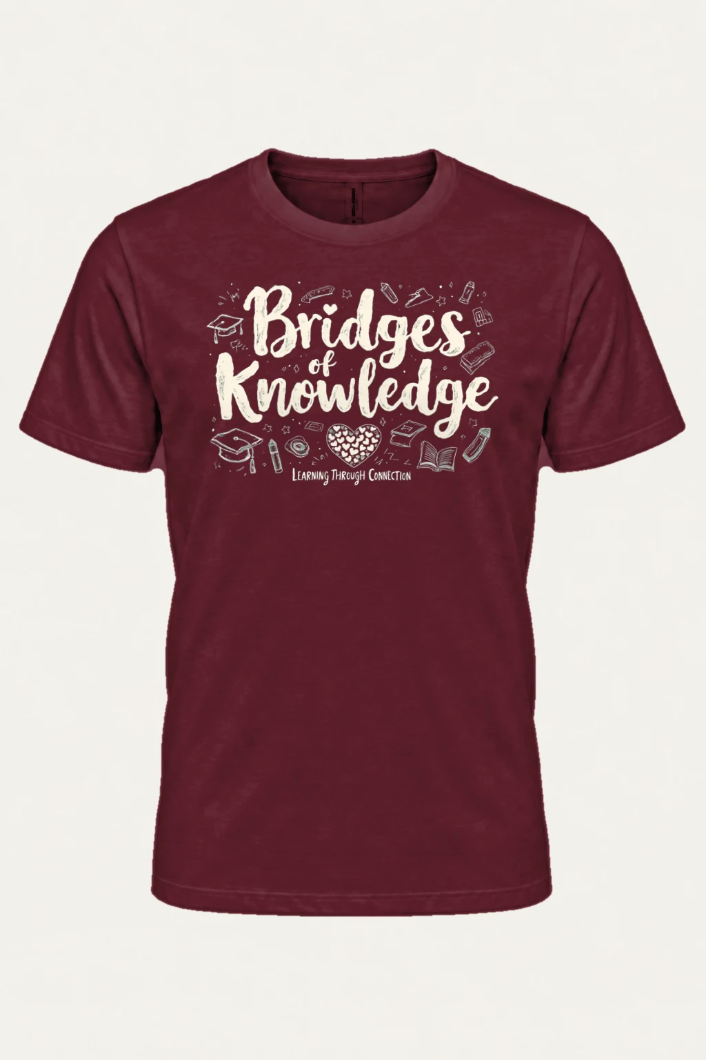 "Kindness Knowledge" Heavyweight Unisex Crewneck T-shirt | Gildan 5000