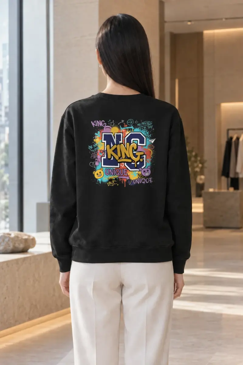 "King Graffiti Collage" Heavy Blend Unisex Crewneck Sweatshirt | Gildan 18000