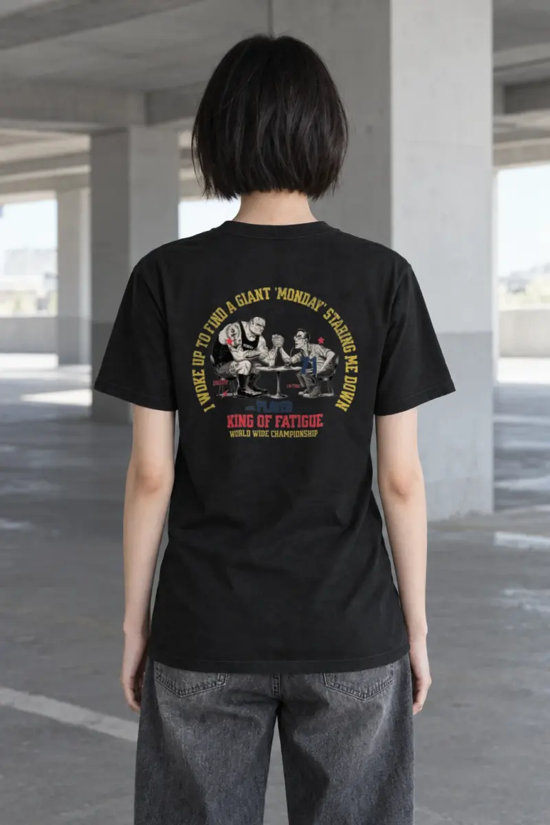 "King Of Fatigue" Heavyweight Unisex Crewneck T-shirt