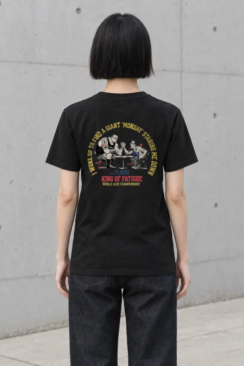 "King Of Fatigue" Heavyweight Unisex Crewneck T-shirt | Gildan 5000