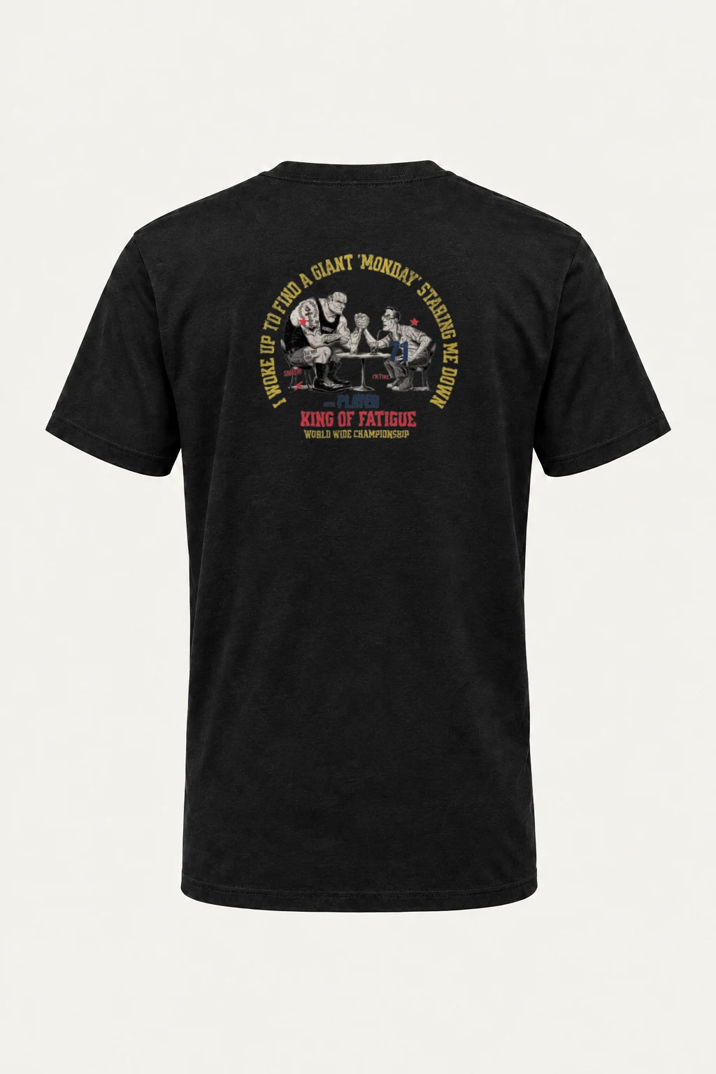 "King Of Fatigue" Heavyweight Unisex Crewneck T-shirt | Gildan 5000