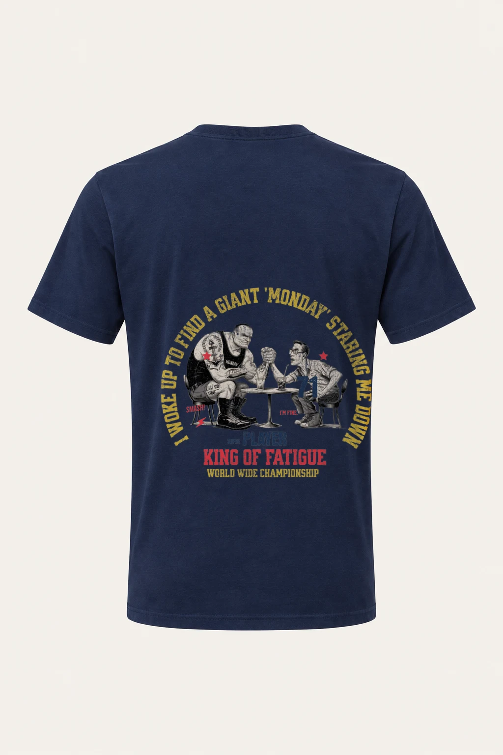 "King Of Fatigue" Heavyweight Unisex Crewneck T-shirt | Gildan 5000