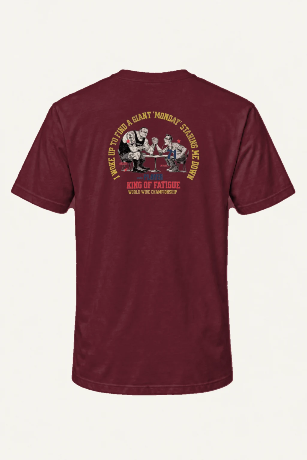 "King Of Fatigue" Heavyweight Unisex Crewneck T-shirt | Gildan 5000