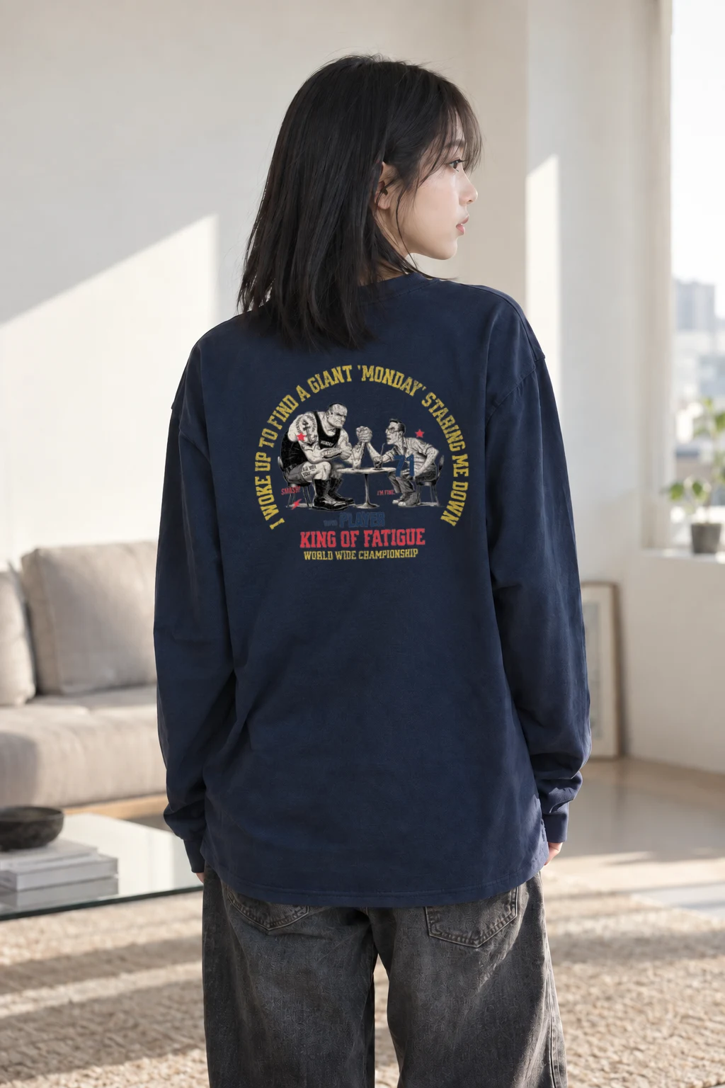 "King Of Fatigue" Unisex Longsleeve T-shirt | Gildan 2400