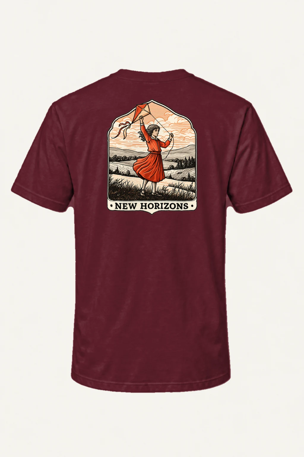 "Kitebound Country" Heavyweight Unisex Crewneck T-shirt | Gildan 5000
