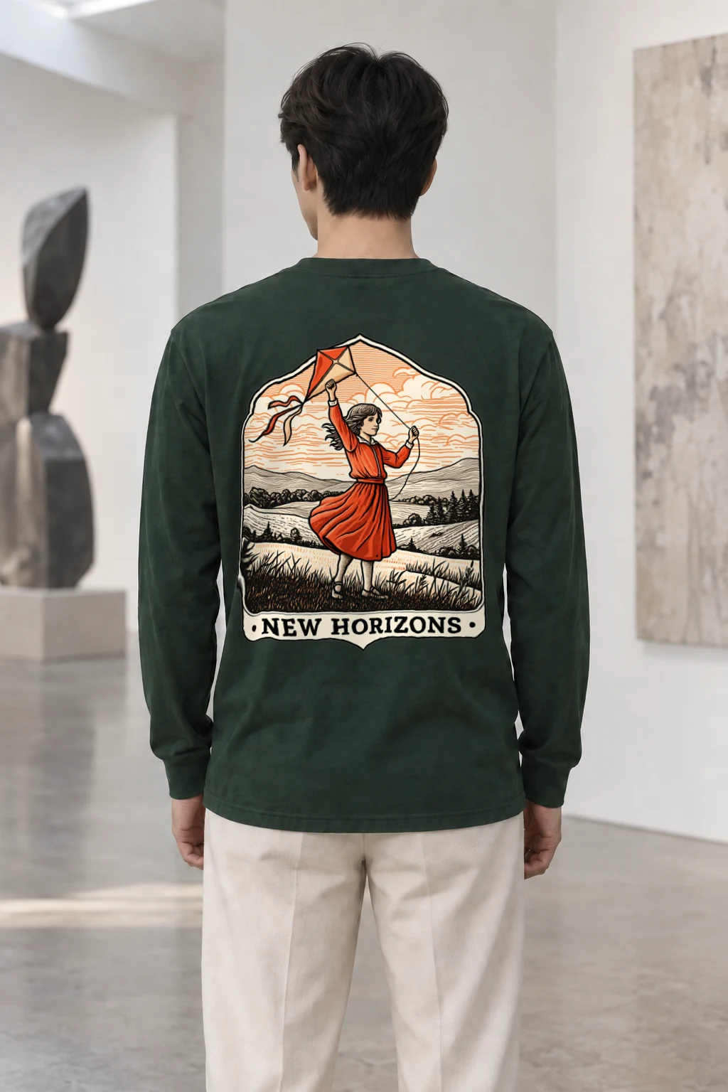 "Kitebound Fields" Unisex Longsleeve T-shirt | Gildan 2400