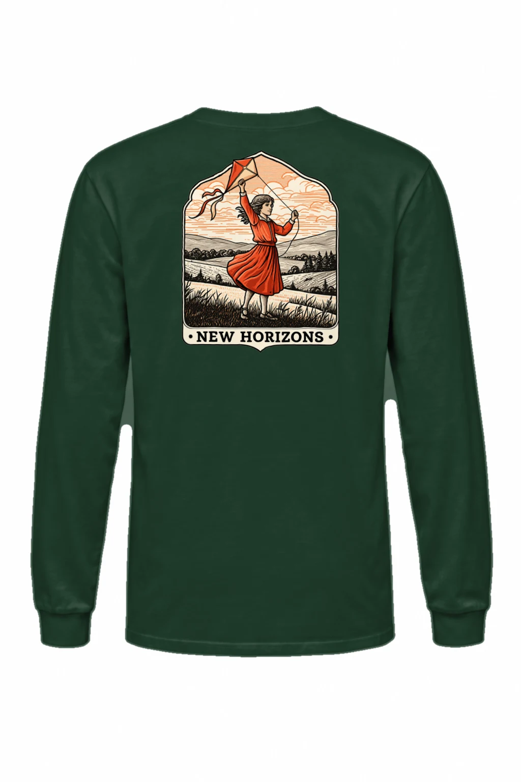 "Kitebound Fields" Unisex Longsleeve T-shirt | Gildan 2400