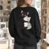 "Kitten Hug" Heavy Blend Unisex Crewneck Sweatshirt | Gildan 18000