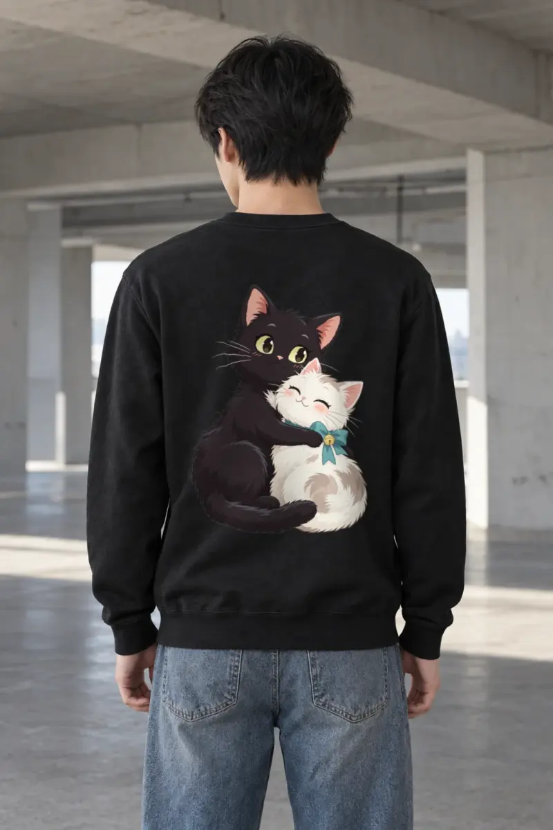 "Kitten Hug" Heavy Blend Unisex Crewneck Sweatshirt