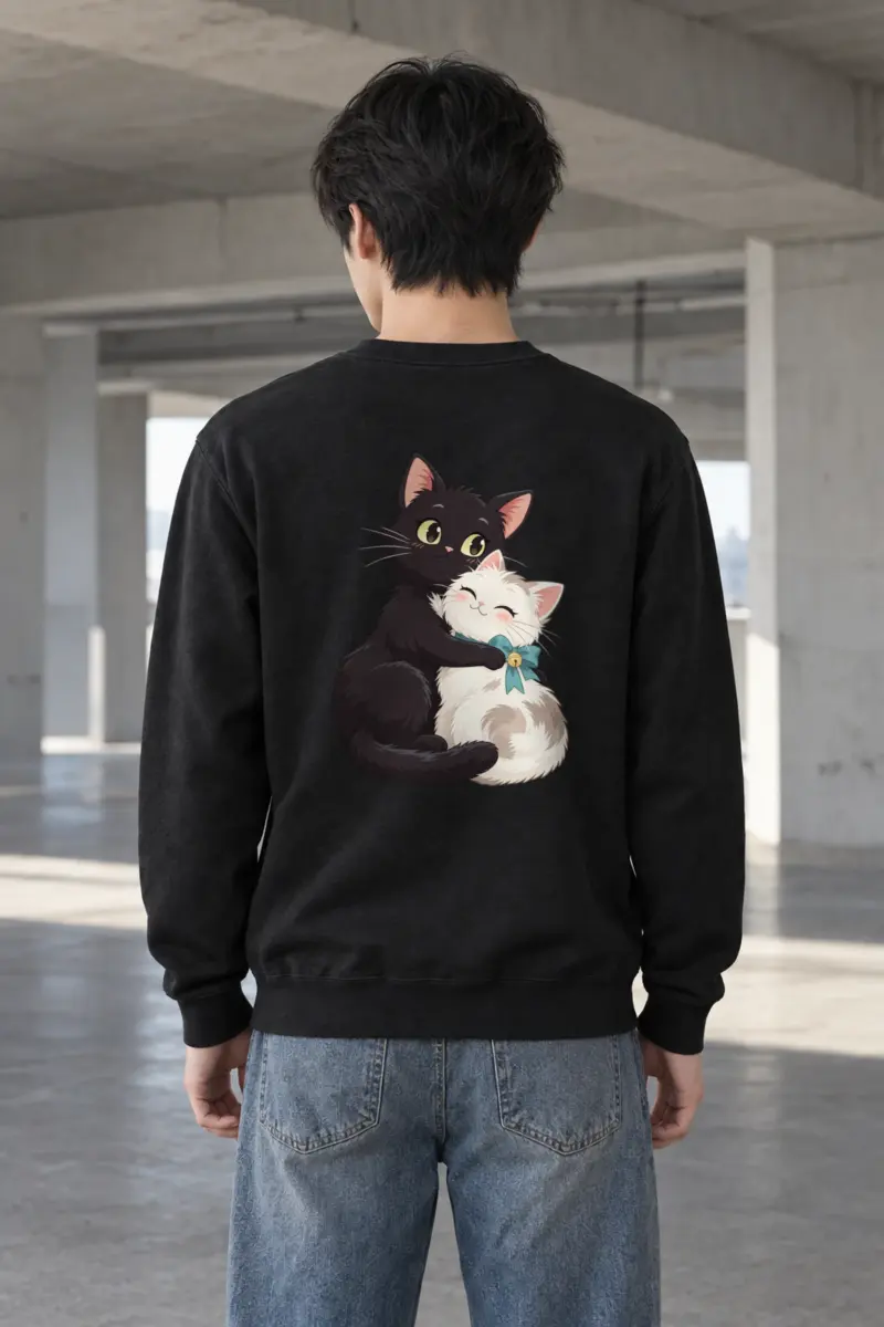 "Kitten Hug" Heavy Blend Unisex Crewneck Sweatshirt