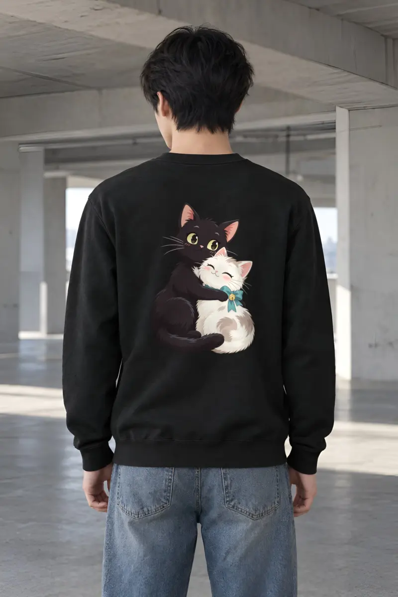 "Kitten Hug" Heavy Blend Unisex Crewneck Sweatshirt