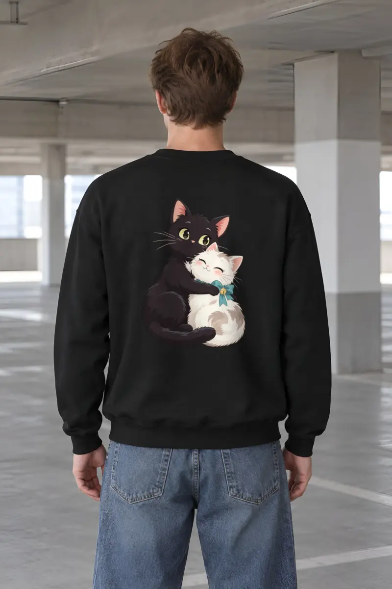 "Kitten Hug" Heavy Blend Unisex Crewneck Sweatshirt