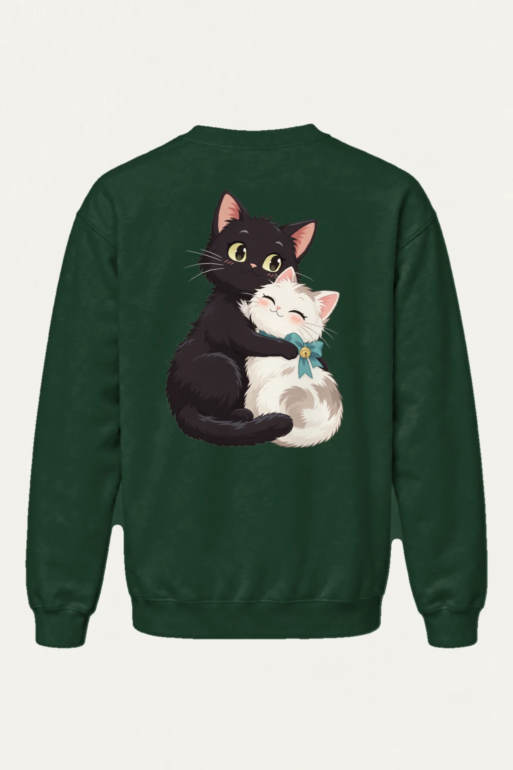 "Kitten Hug" Heavy Blend Unisex Crewneck Sweatshirt | Gildan 18000