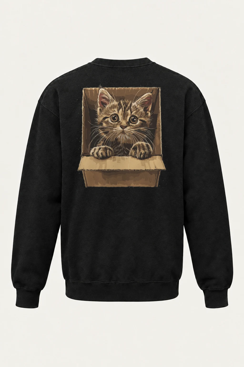 "Kitten In A Box" Heavy Blend Unisex Crewneck Sweatshirt | Gildan 18000