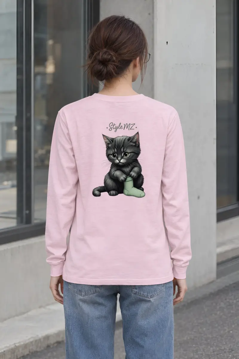 "Kitten Sock" Unisex Longsleeve T-shirt