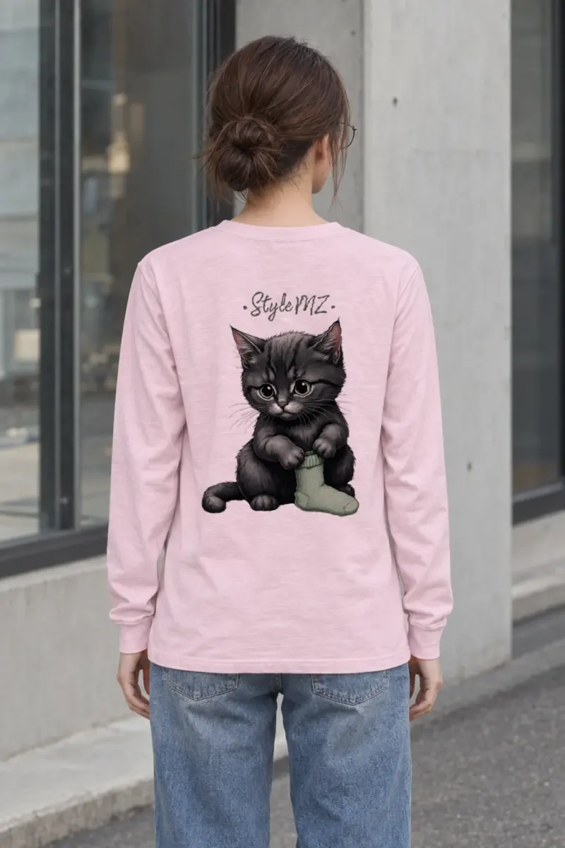 "Kitten Sock" Unisex Longsleeve T-shirt