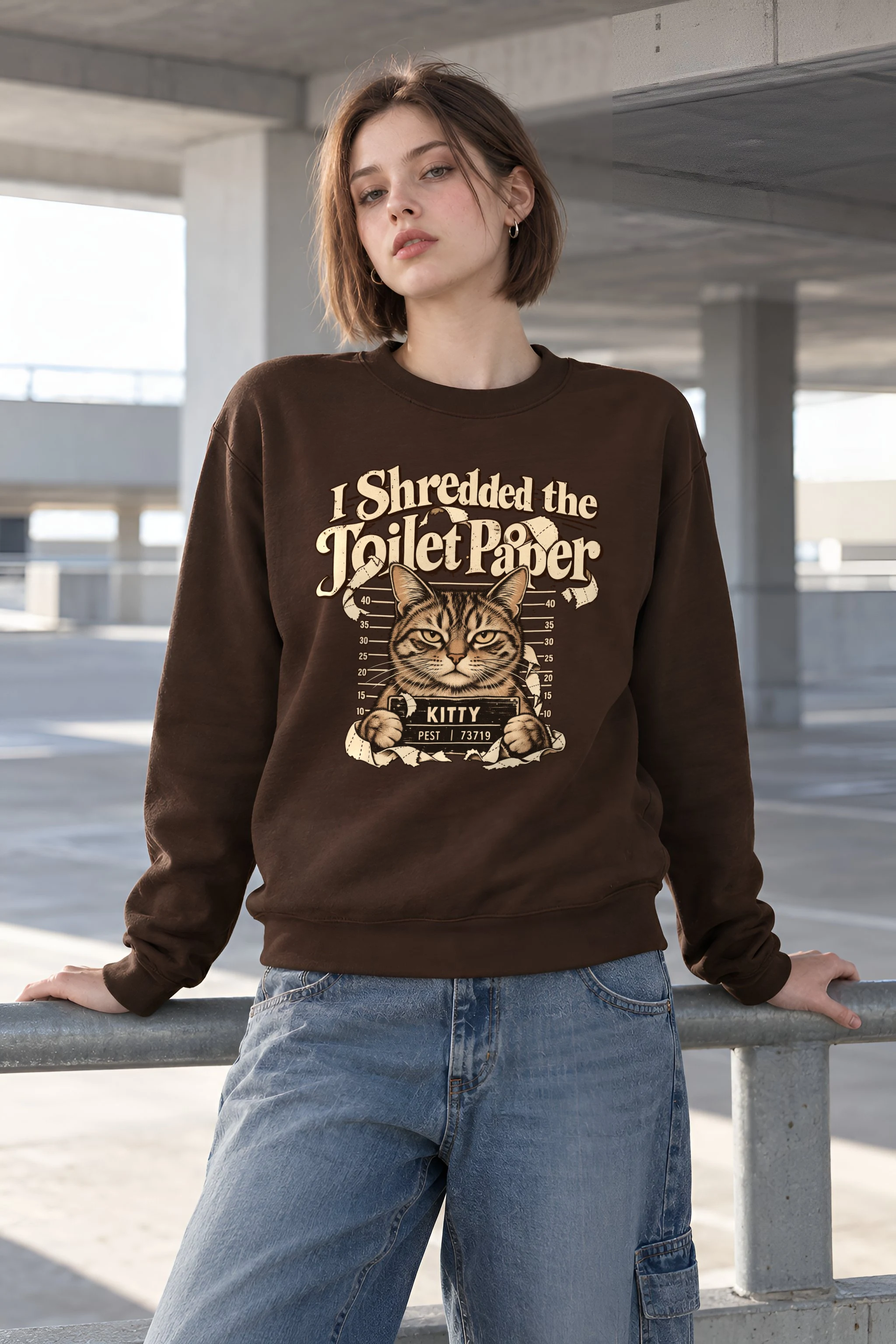 "Kitty Pest" 1 Crewneck Sweatshirt