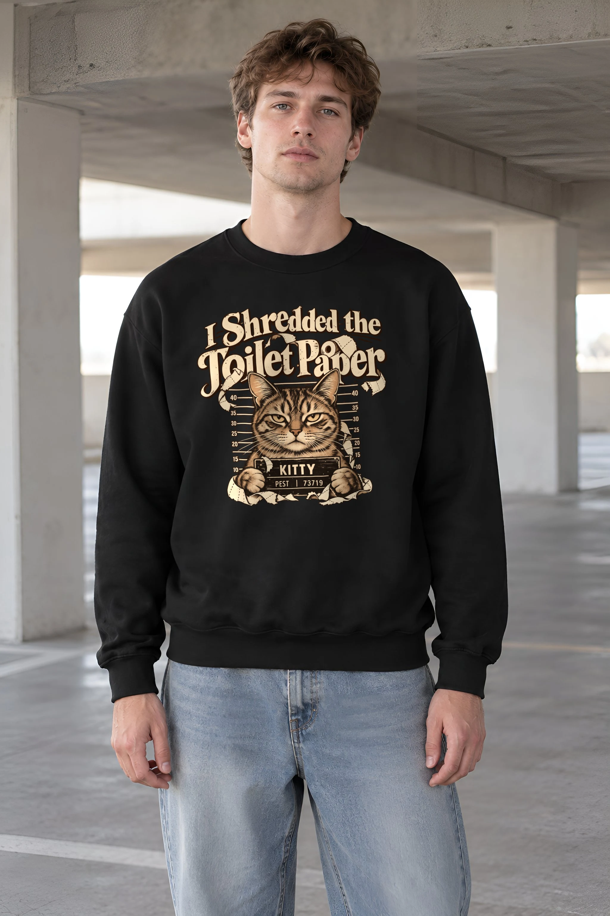 "Kitty Pest" 1 Crewneck Sweatshirt