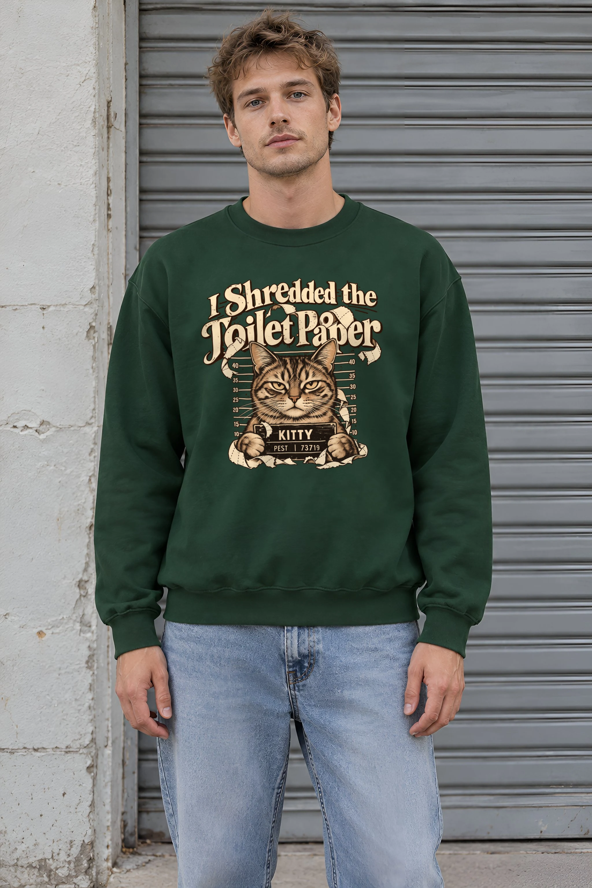 "Kitty Pest" 1 Crewneck Sweatshirt