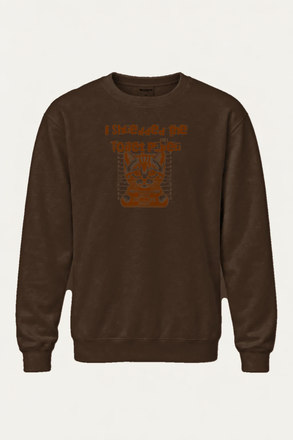 "Kitty Pest Mugshot" Heavy Blend Unisex Crewneck Sweatshirt | Gildan 18000