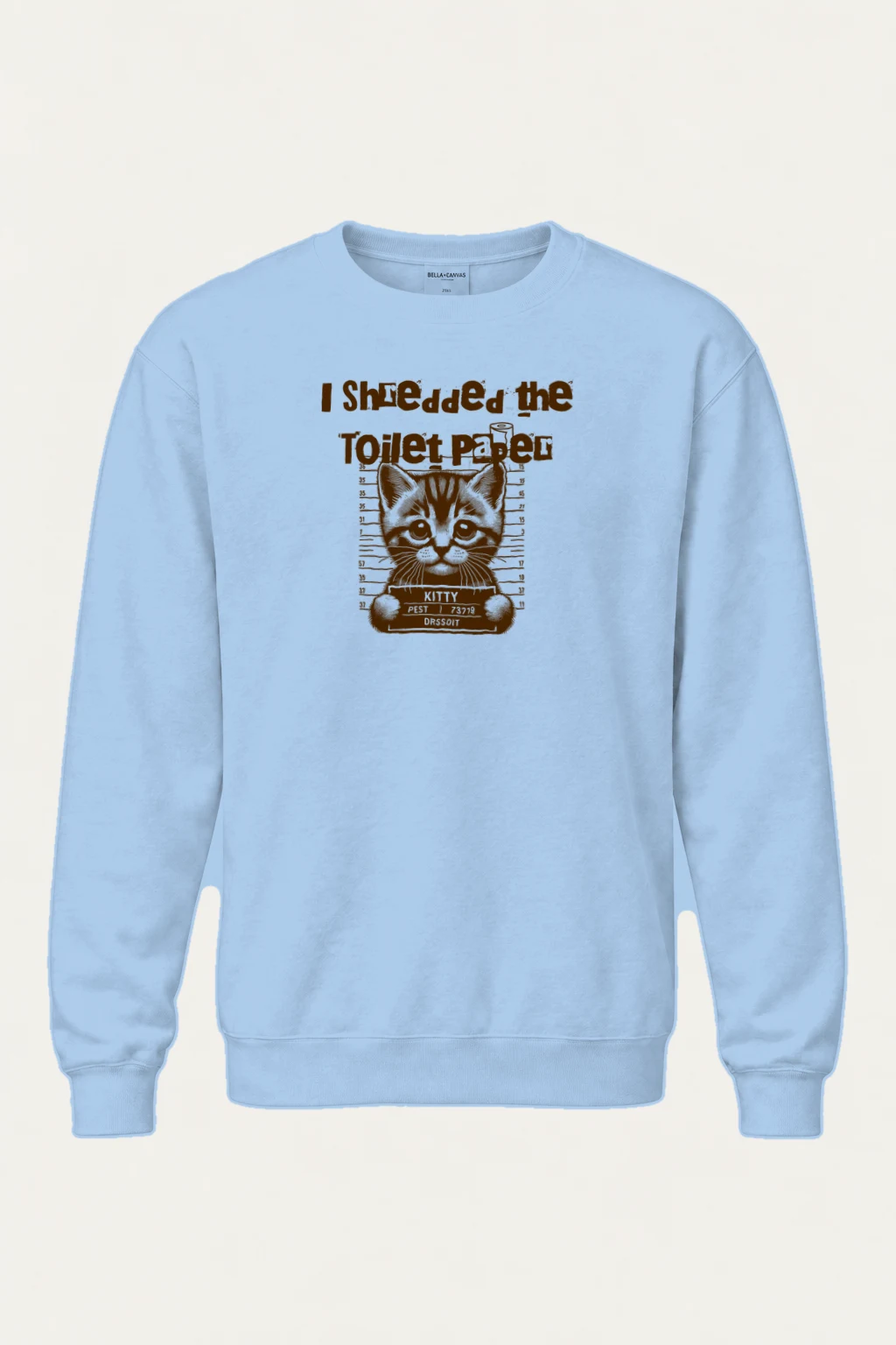"Kitty Pest Mugshot" Heavy Blend Unisex Crewneck Sweatshirt | Gildan 18000