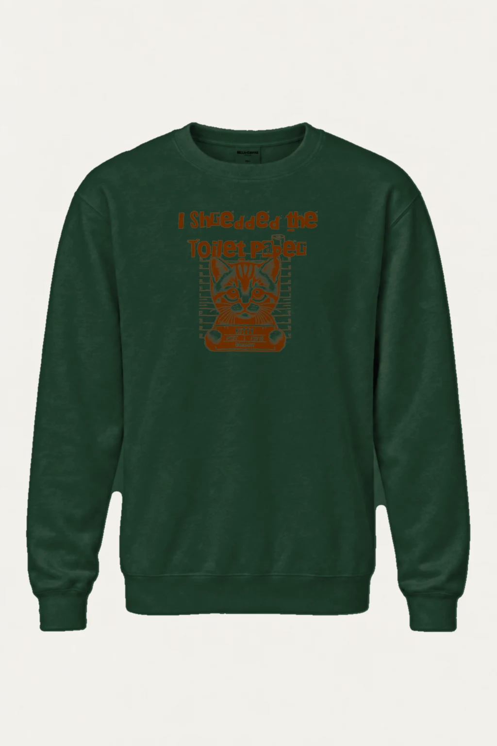 "Kitty Pest Mugshot" Heavy Blend Unisex Crewneck Sweatshirt | Gildan 18000