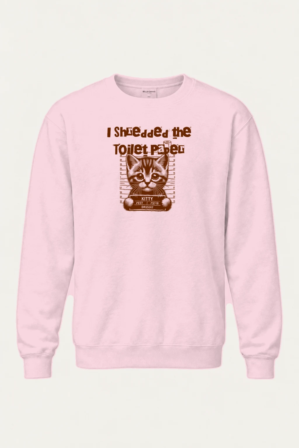 "Kitty Pest Mugshot" Heavy Blend Unisex Crewneck Sweatshirt | Gildan 18000