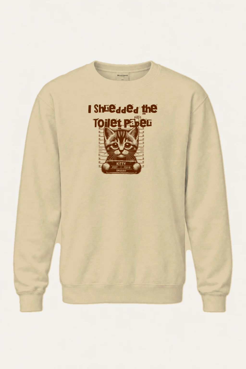 "Kitty Pest Mugshot" Heavy Blend Unisex Crewneck Sweatshirt | Gildan 18000