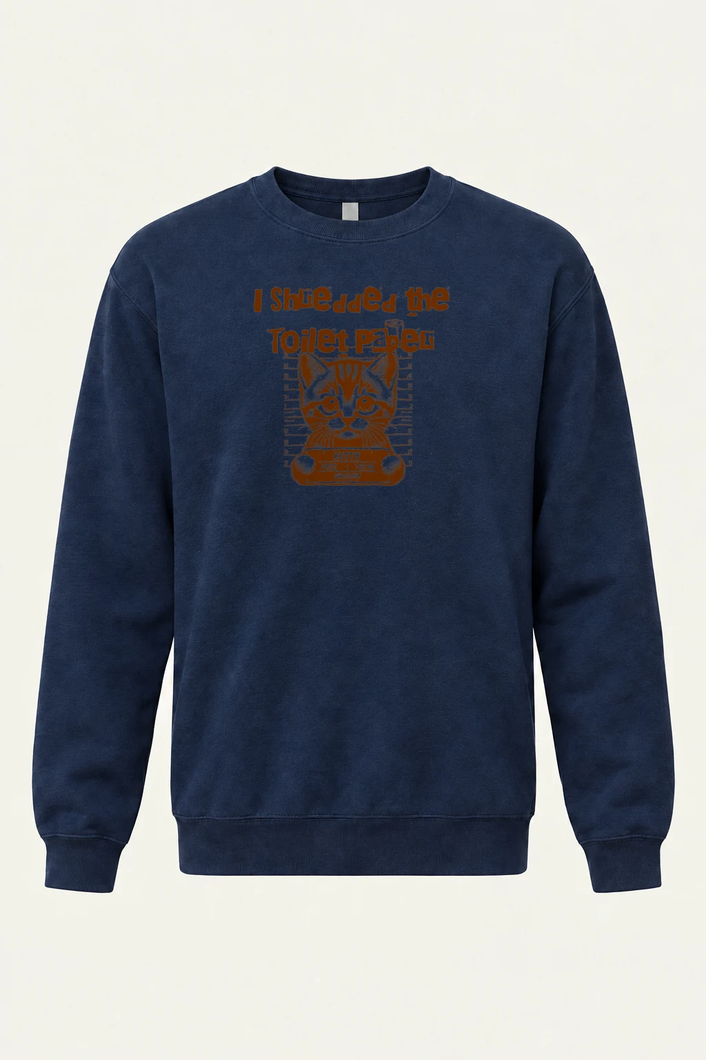 "Kitty Pest Mugshot" Heavy Blend Unisex Crewneck Sweatshirt | Gildan 18000