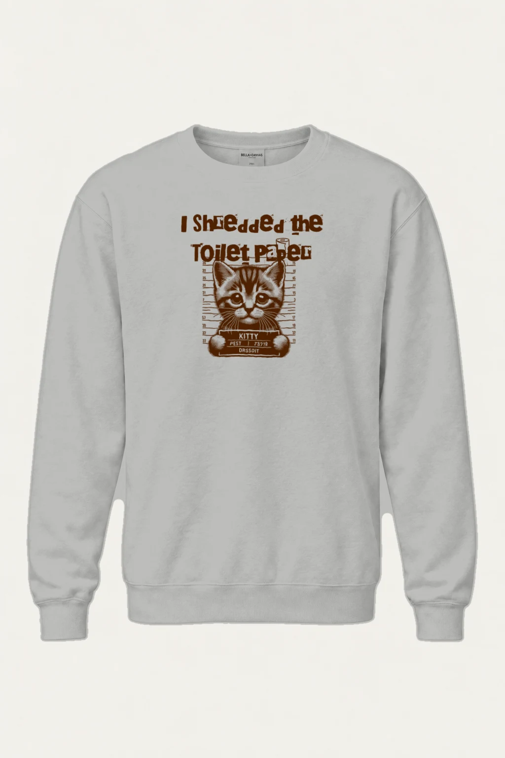 "Kitty Pest Mugshot" Heavy Blend Unisex Crewneck Sweatshirt | Gildan 18000