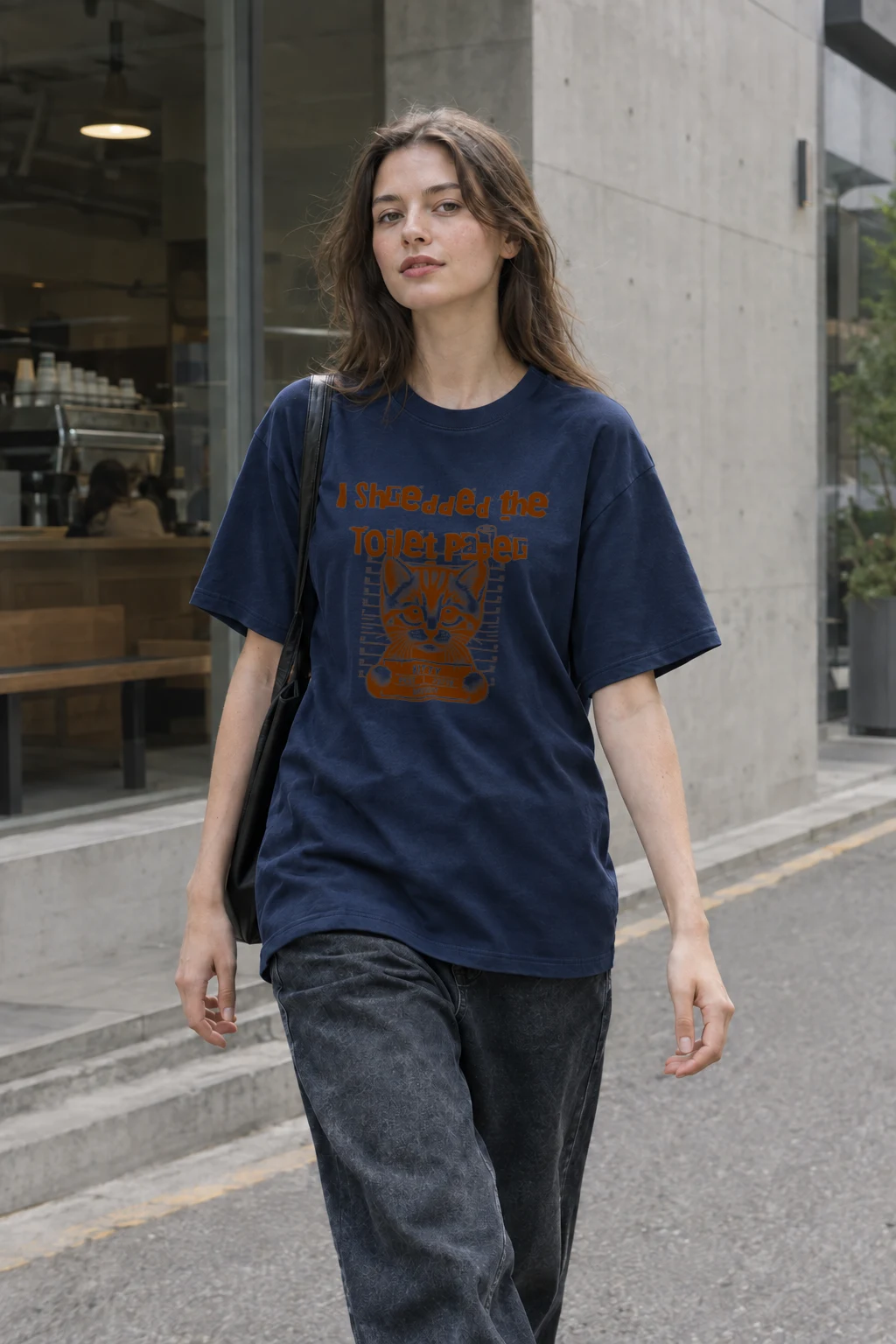 "Kitty Pest Mugshot" Heavyweight Unisex Crewneck T-shirt | Gildan 5000