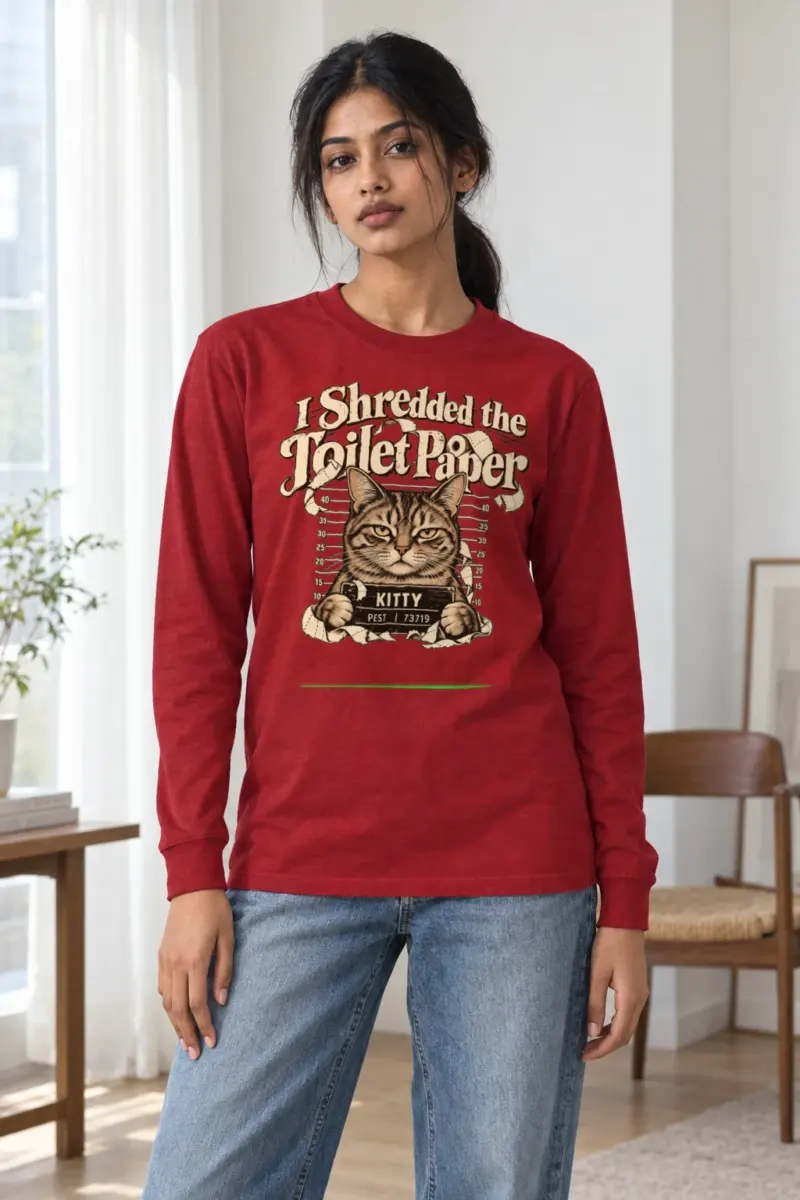 "Kitty Pest" Unisex Longsleeve T-shirt | Gildan 2400