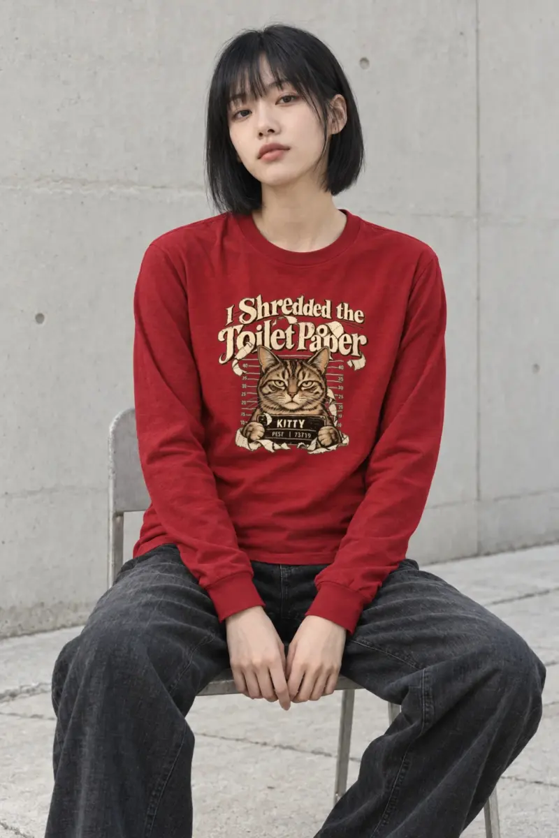 "Kitty Pest" Unisex Longsleeve T-shirt | Gildan 2400