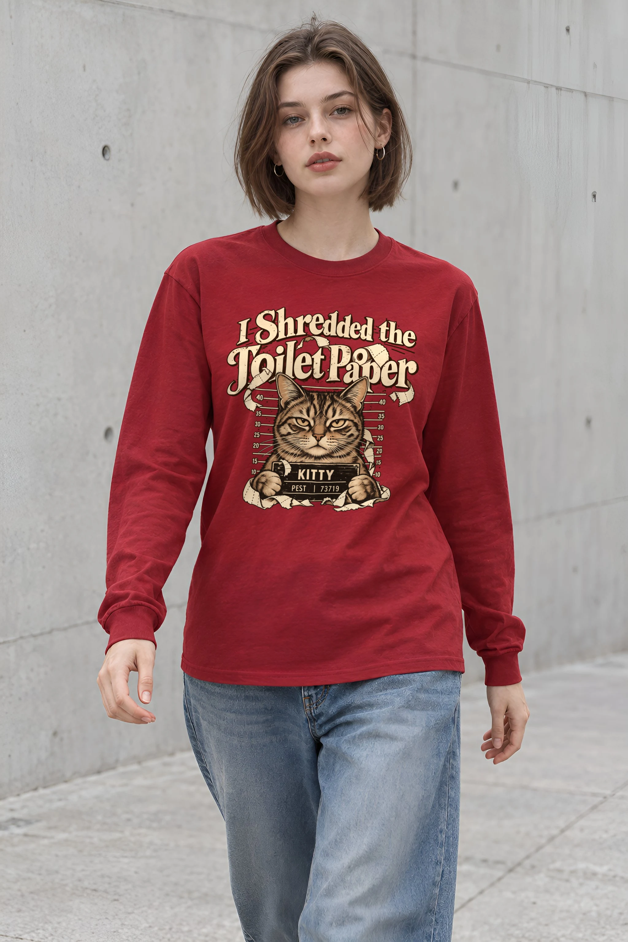 "Kitty Pest" Unisex Longsleeve T-shirt
