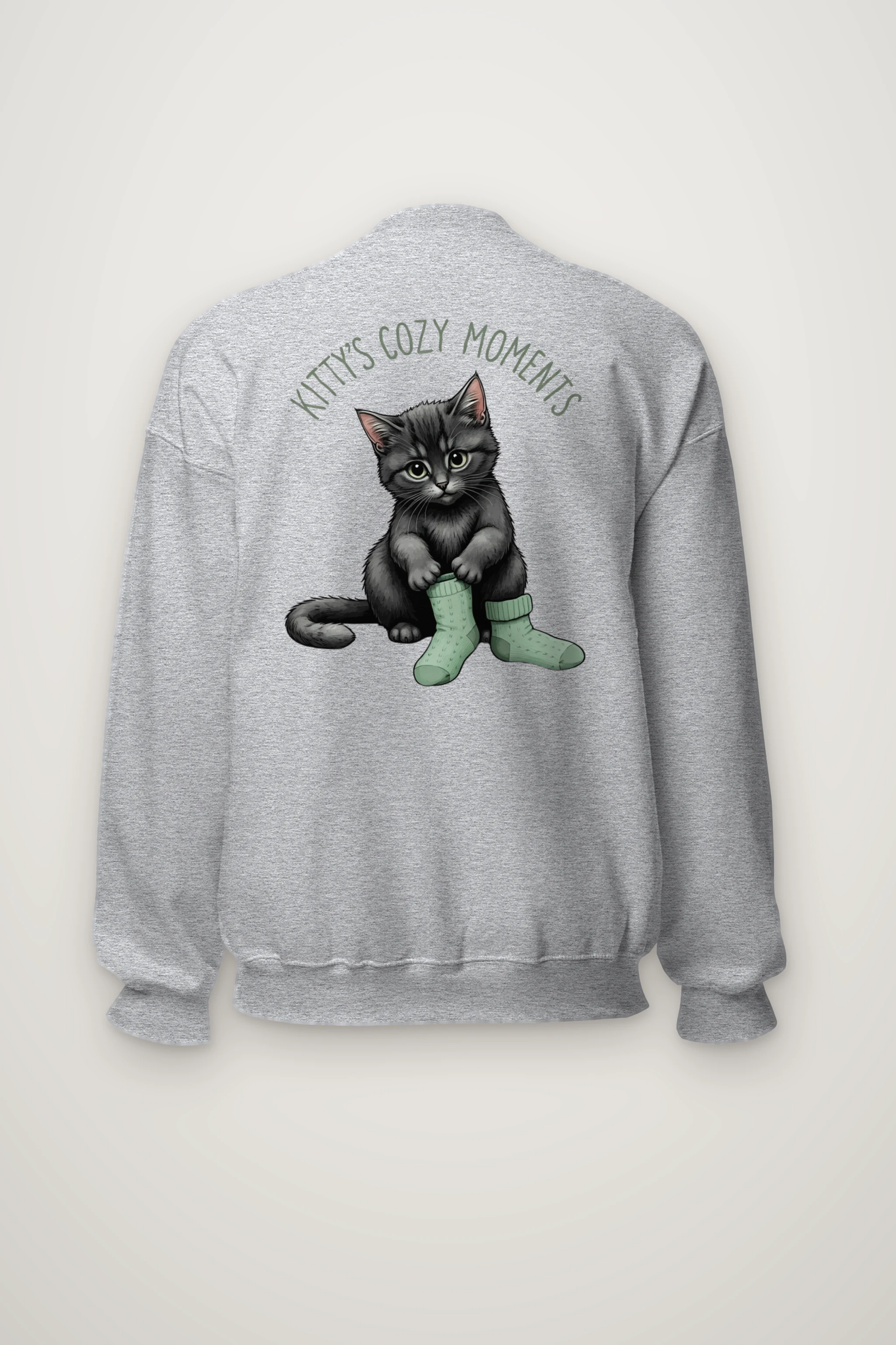 "Kitty's Cozy Moments" Heavy Blend Unisex Crewneck Sweatshirt