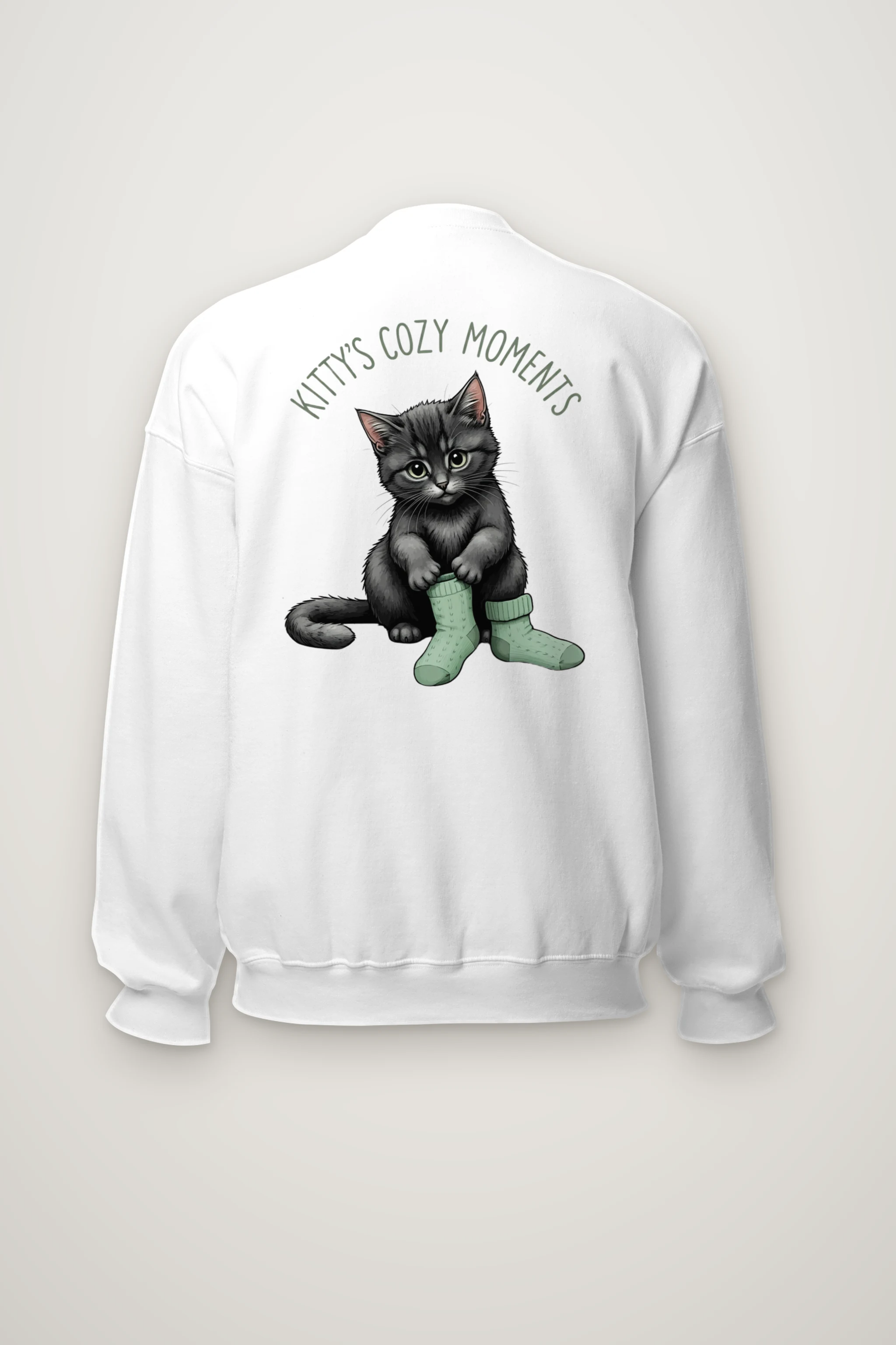 "Kitty's Cozy Moments" Heavy Blend Unisex Crewneck Sweatshirt