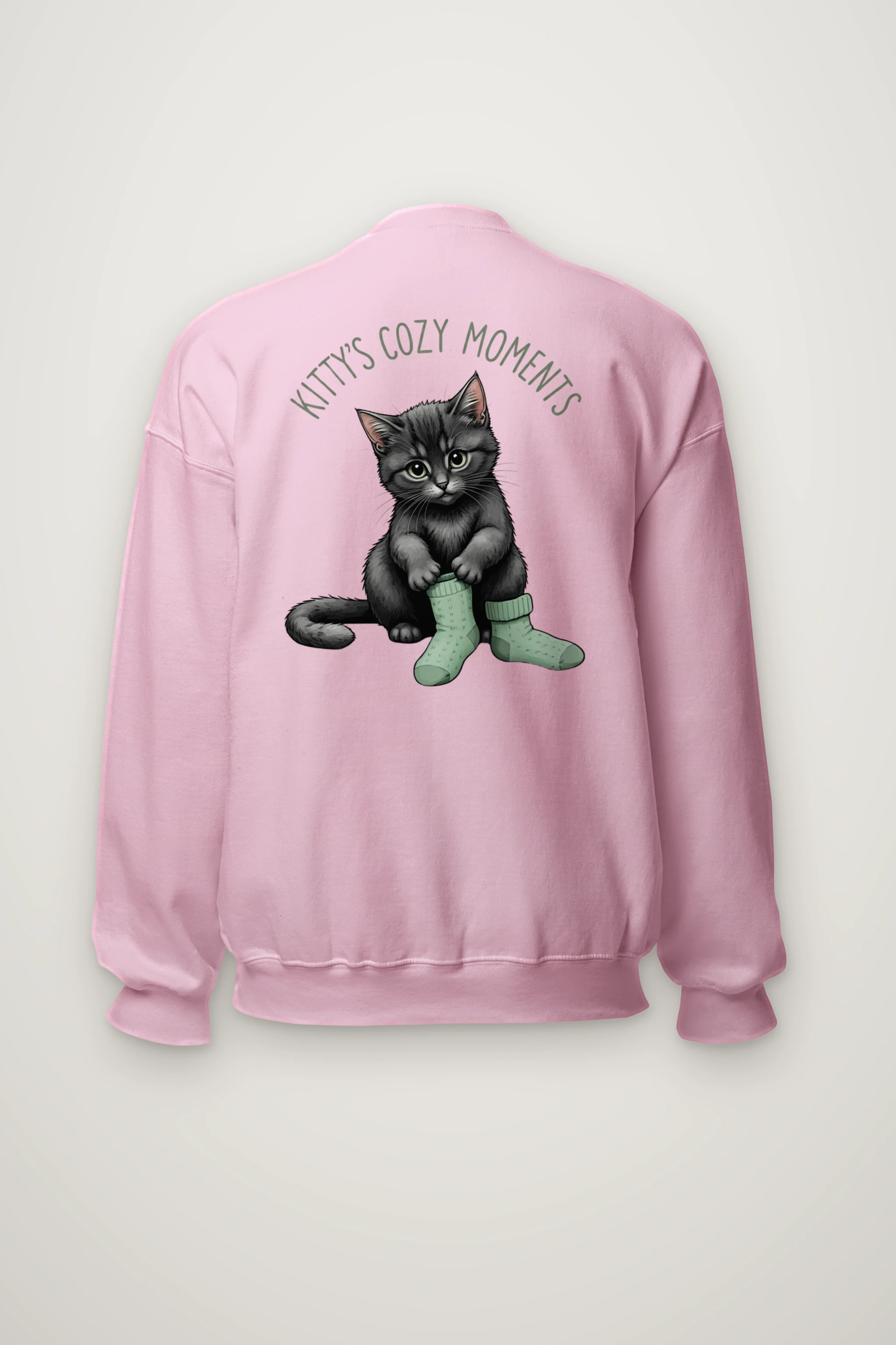 "Kitty's Cozy Moments" Heavy Blend Unisex Crewneck Sweatshirt