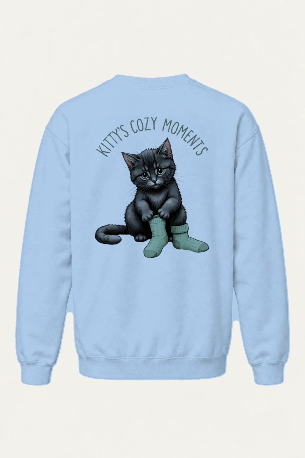 "Kitty's Cozy Moments" Heavy Blend Unisex Crewneck Sweatshirt | Gildan 18000