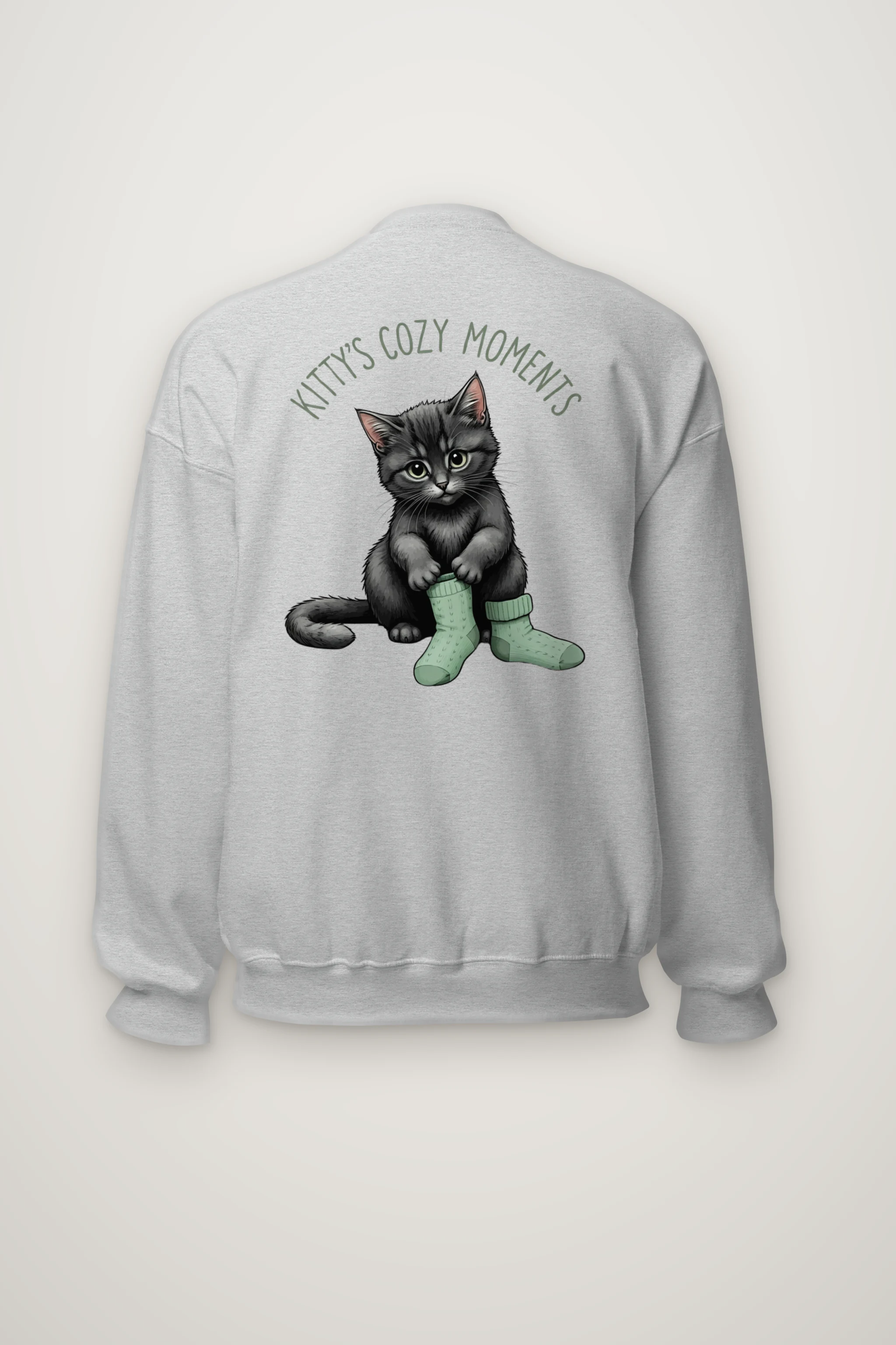 "Kitty's Cozy Moments" Heavy Blend Unisex Crewneck Sweatshirt