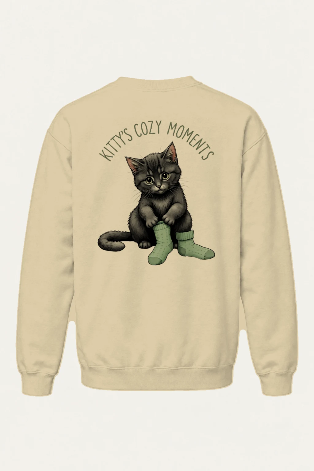 "Kitty's Cozy Moments" Heavy Blend Unisex Crewneck Sweatshirt | Gildan 18000