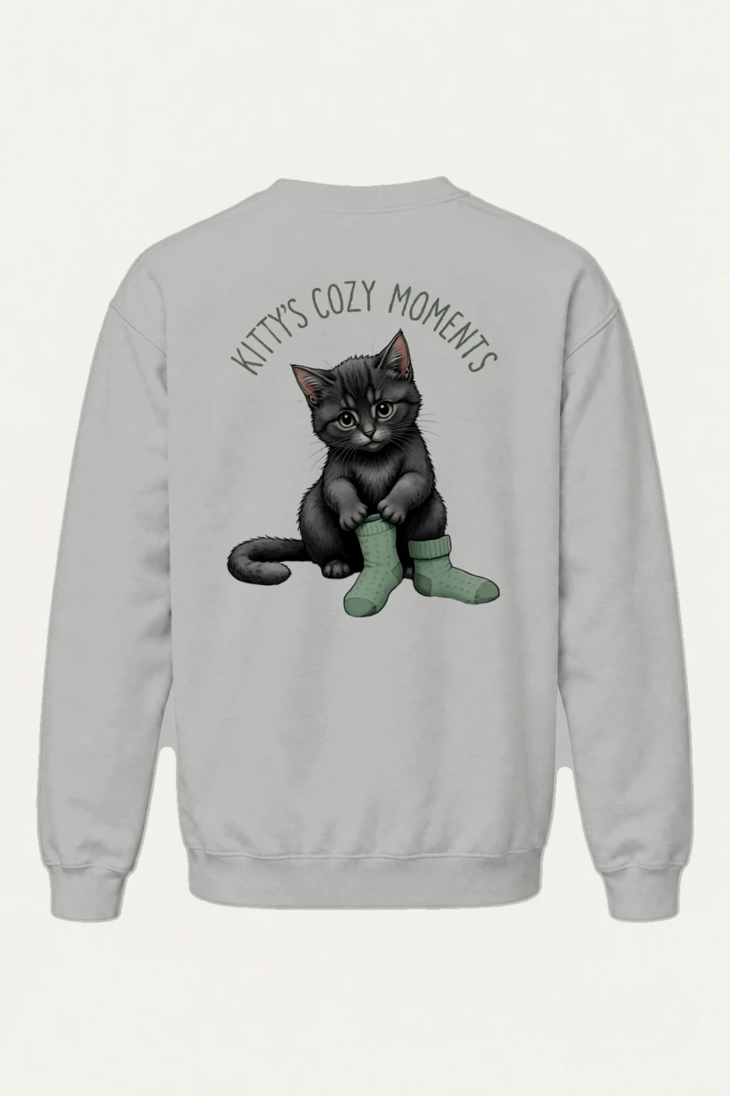 "Kitty's Cozy Moments" Heavy Blend Unisex Crewneck Sweatshirt | Gildan 18000