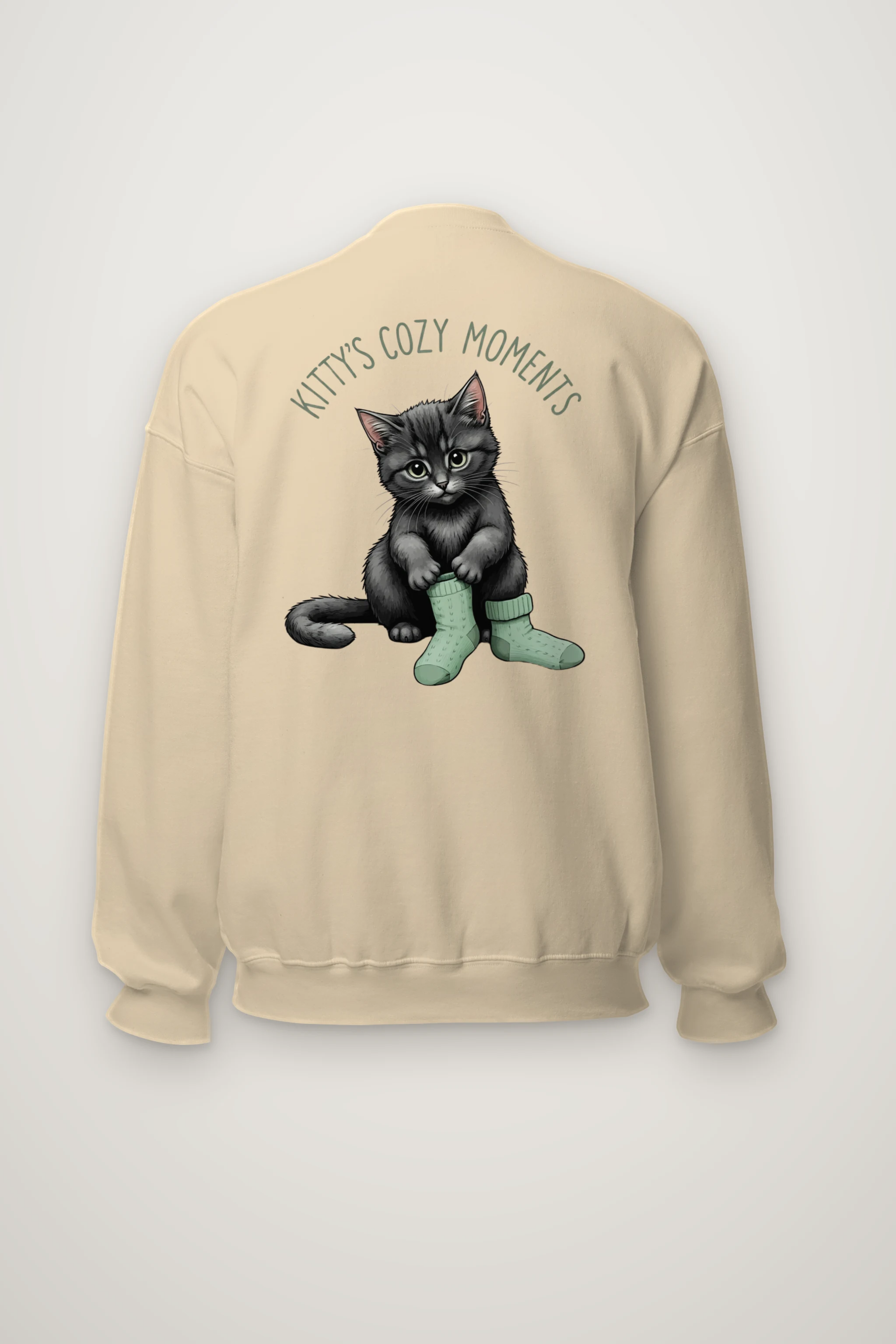 "Kitty's Cozy Moments" Heavy Blend Unisex Crewneck Sweatshirt