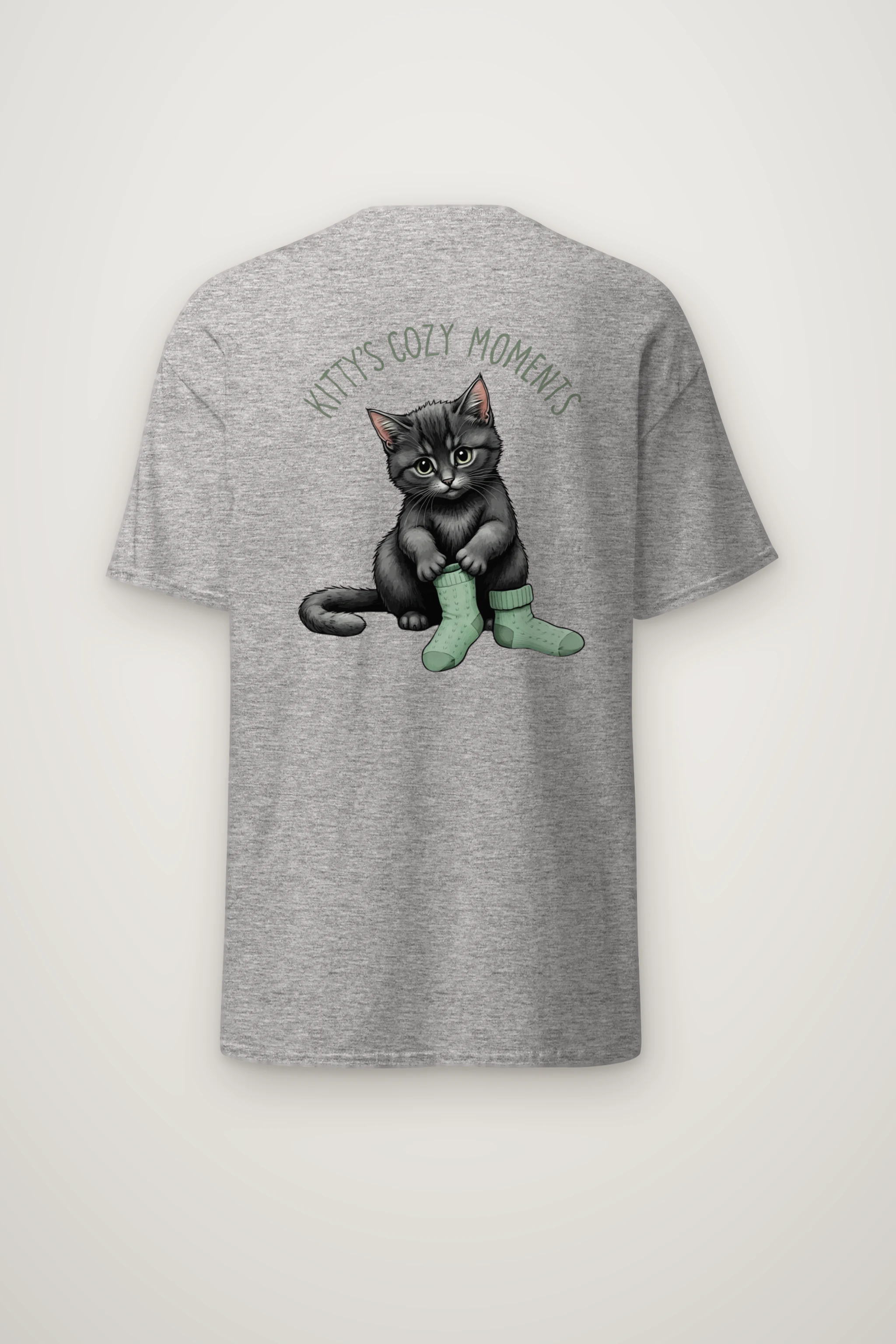 "Kitty's Cozy Moments" Heavyweight Unisex Crewneck T-shirt