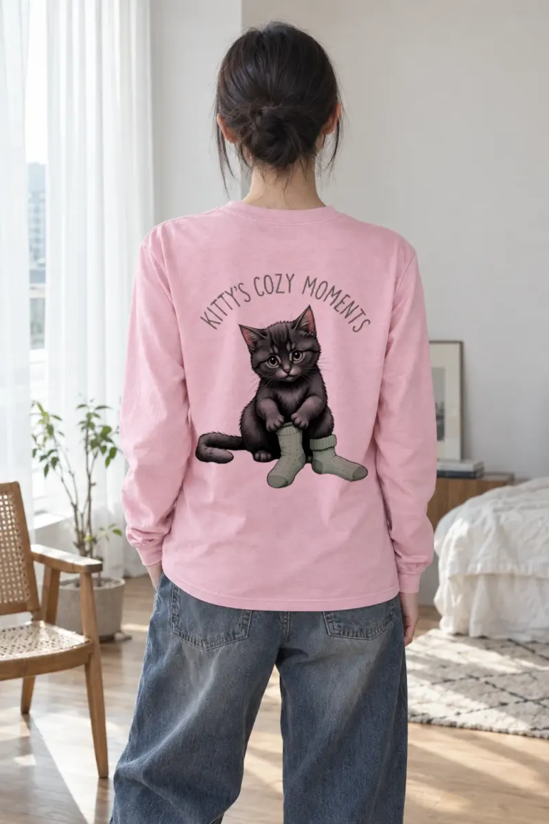 "Kitty's Cozy Moments" Unisex Longsleeve T-shirt